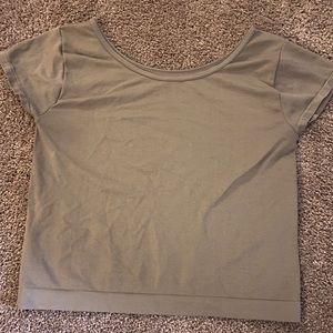 Brown Cropped Tee